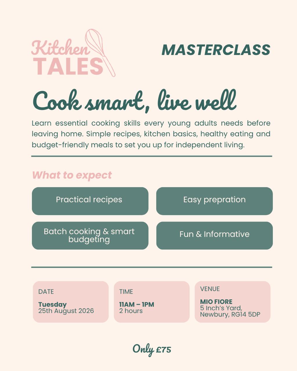 Essential cooking skills masterclass